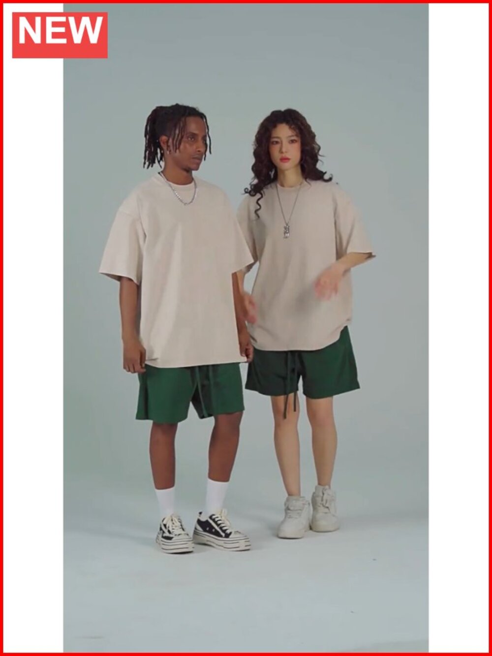 Men Oversized Cotton T-Shirt Loose Fit Drop Shoulder Vintage Streetwear Tee - Picture 6 of 6